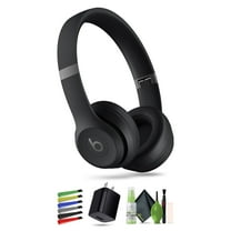 Beats Solo 4 Wireless On-Ear Headphones (Matte Black) Bundle with Accessories