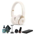 thumbnail image 1 of Beats Solo Pro Wireless Noise Cancelling On-Ear Headphones (Ivory) Bundle with Accessories, 1 of 7
