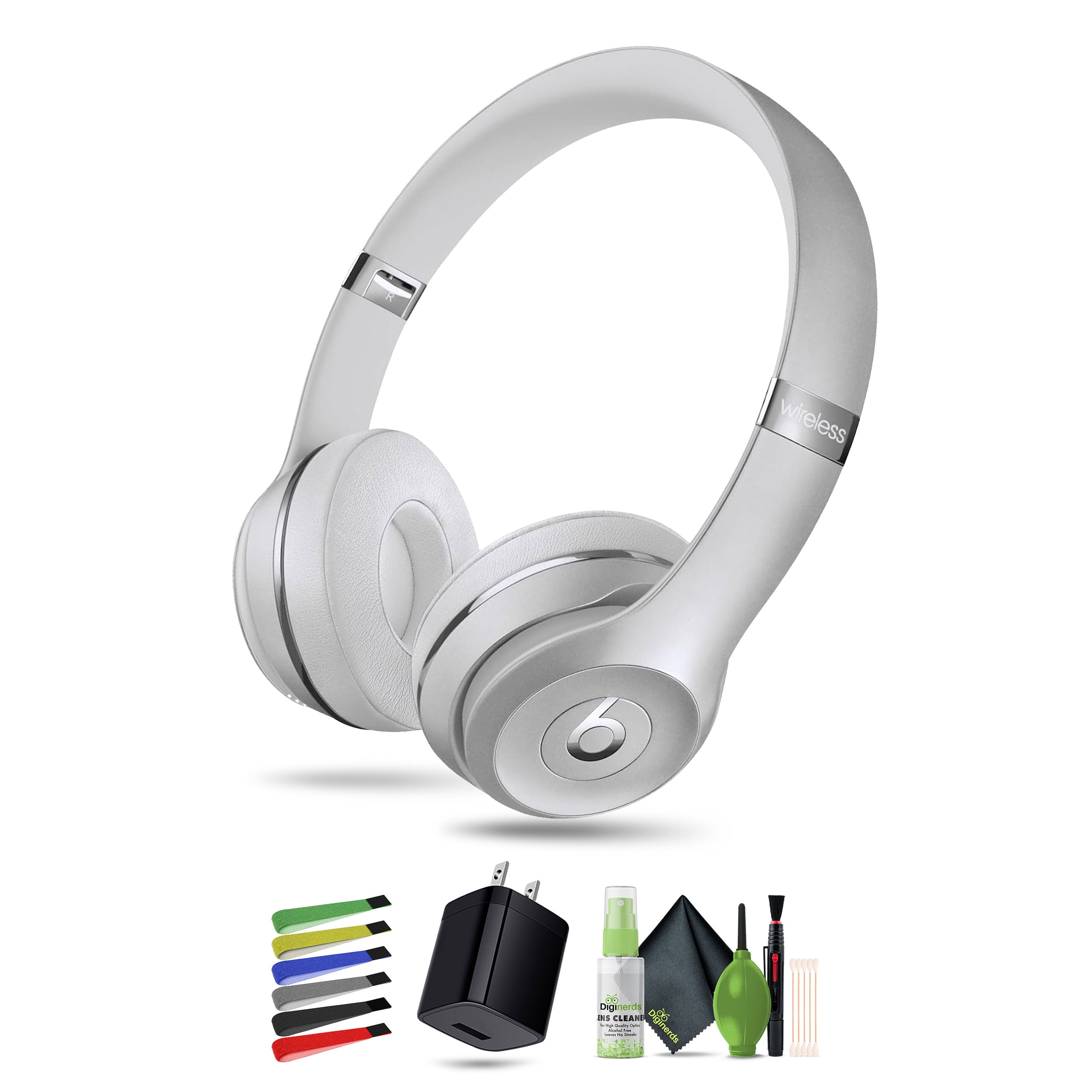 Beats Solo3 Wireless On-Ear Headphones (Silver) Bundle with Beats Solo3 Wireless On-Ear Headphones (Silver) Bundle with