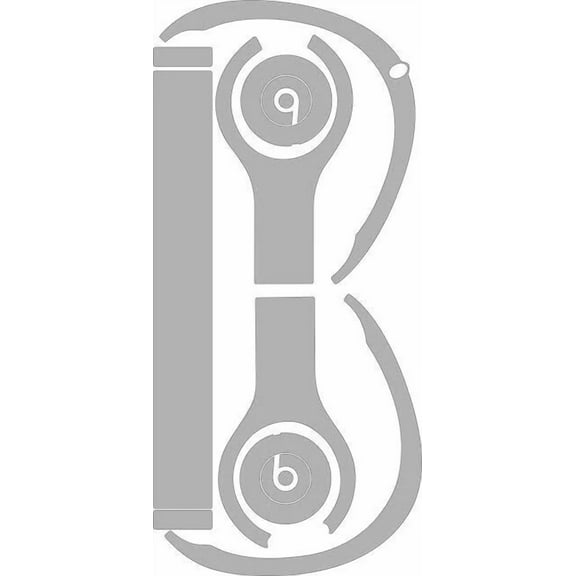 Beats Studio 2-3 Skin/Wrap- Gray - Vinyl Sticker/Decal