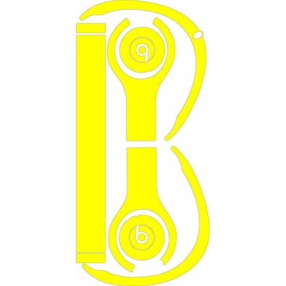 Beats Studio 2-3 Skin/Wrap- Yellow - Vinyl Sticker/Decal