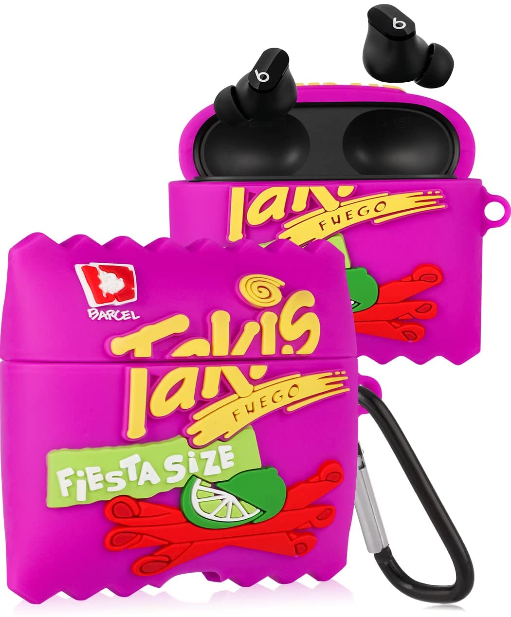 for Beats Studio Buds Headphone Case Cover Fashion Cartoon Skin Earbuds Wireless Powerbeats Silicone Cute Fun Cool Design Unique Cases with Keychain for Girls Boys Teen Kids Taks Chips Walmart