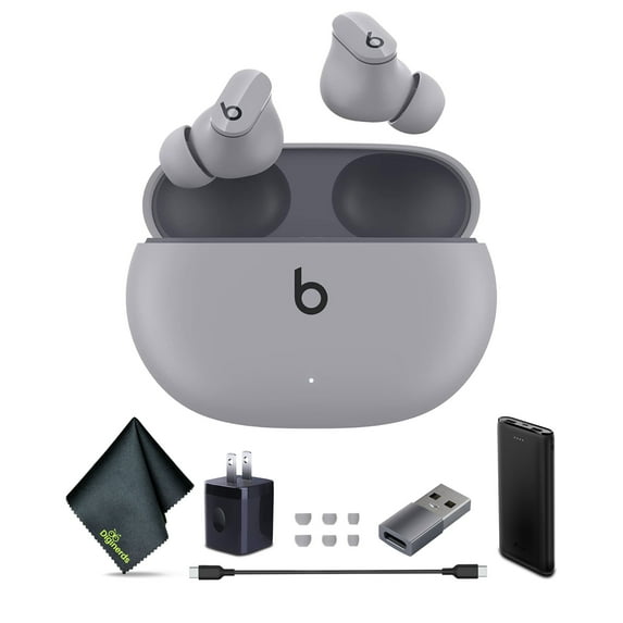 Beats Studio Buds Noise Canceling True Wireless In-Ear Headphones (Gray) with Accessories
