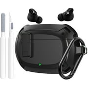 Beats Studio Buds/Studio Buds Plus Case 2021/2023, [Secure Lock] OTOPO Cool Beats Studio Buds+ Protective Case Cover Men Women with Keychain for New Beats Studio Ear buds + Case - Black