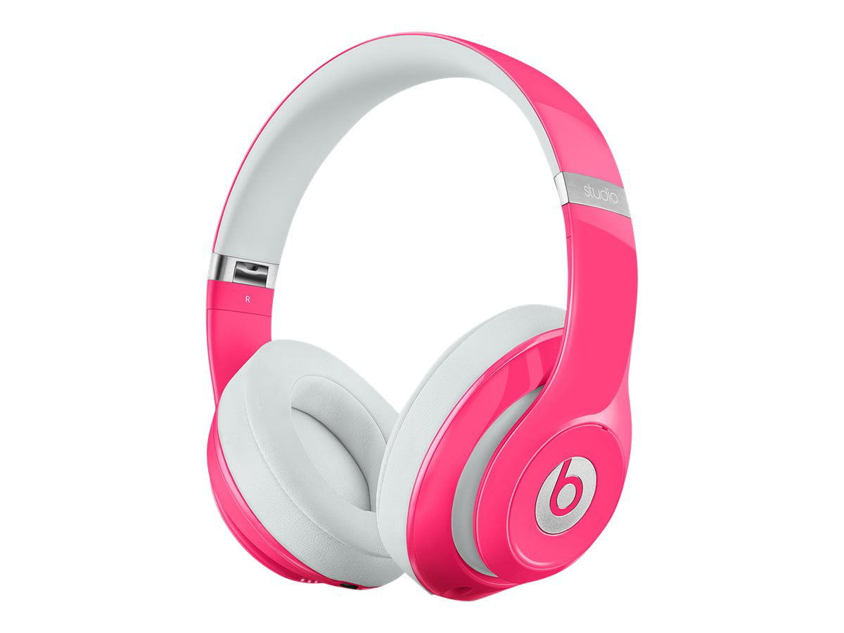Beats Studio Headphones with mic full size - wired - active noise canceling - pink - Walmart.com