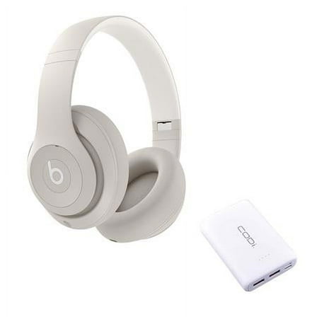 Beats Studio Pro Wireless Headphones, Sandstone with A03031 10000mAh Power Bank