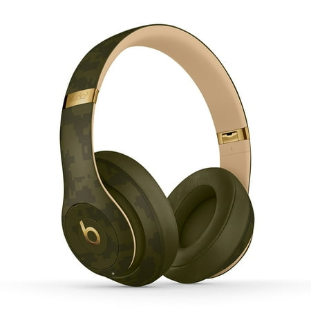 Beats by Dr. Dre - Beats Studio³ Camo Collection Wireless Noise Cancelling Over-the-Ear Headphones - Forest Green