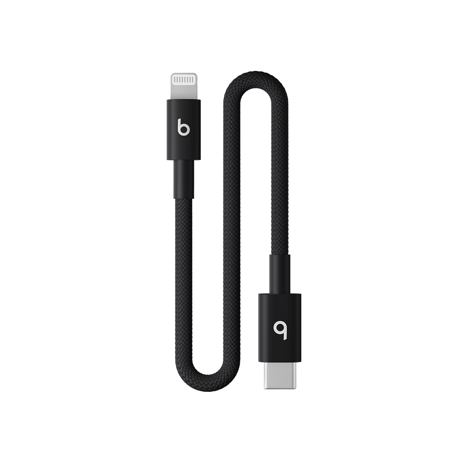 Beats USB-C to Lightning Woven Short Cable (20 cm) - Bolt Black