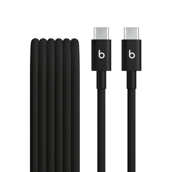 Beats USB-C to USB-C Woven Cable (1.5 m / 5 ft)- Bolt Black