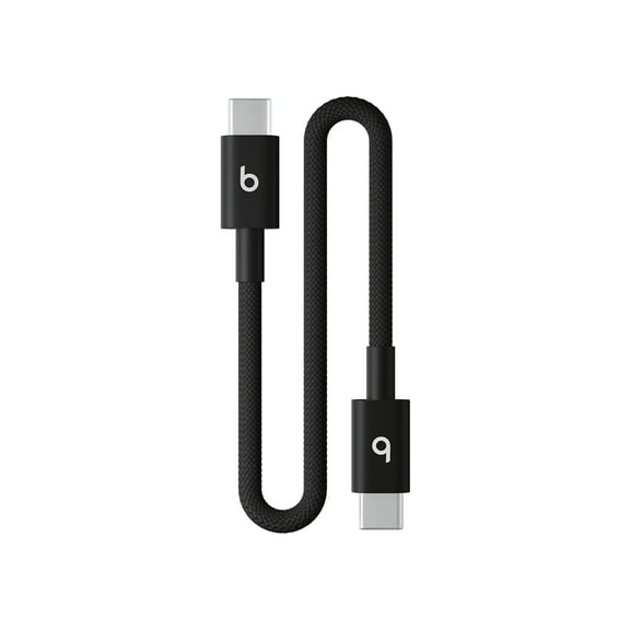 Beats USB-C to USB-C Woven Short Cable (20 cm) - Bolt Black