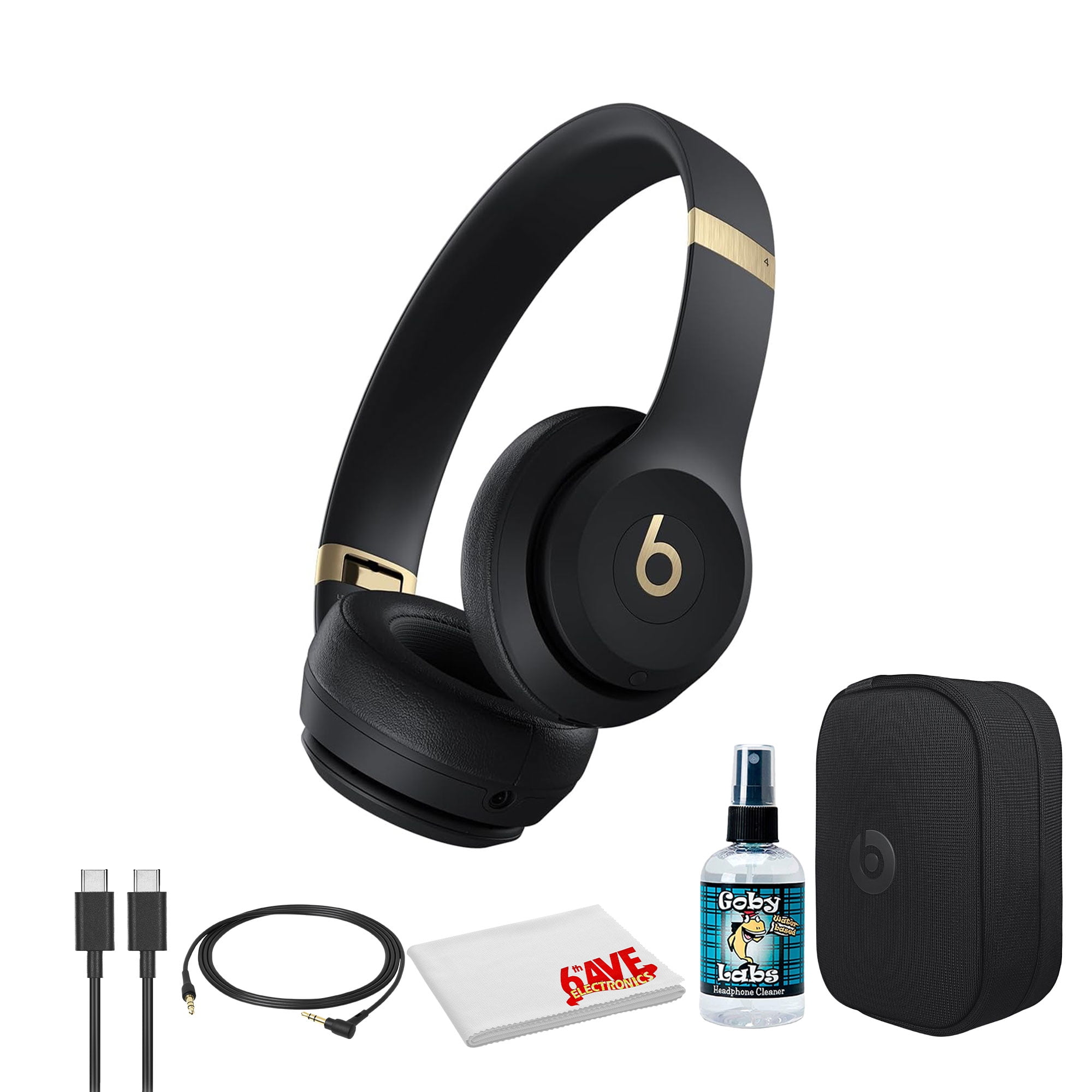 Beats by Dr. Dre Solo 4 Wireless Headphones (Black and Gold Beats by Dr. Dre Solo 4 Wireless Headphones (Black and Gold