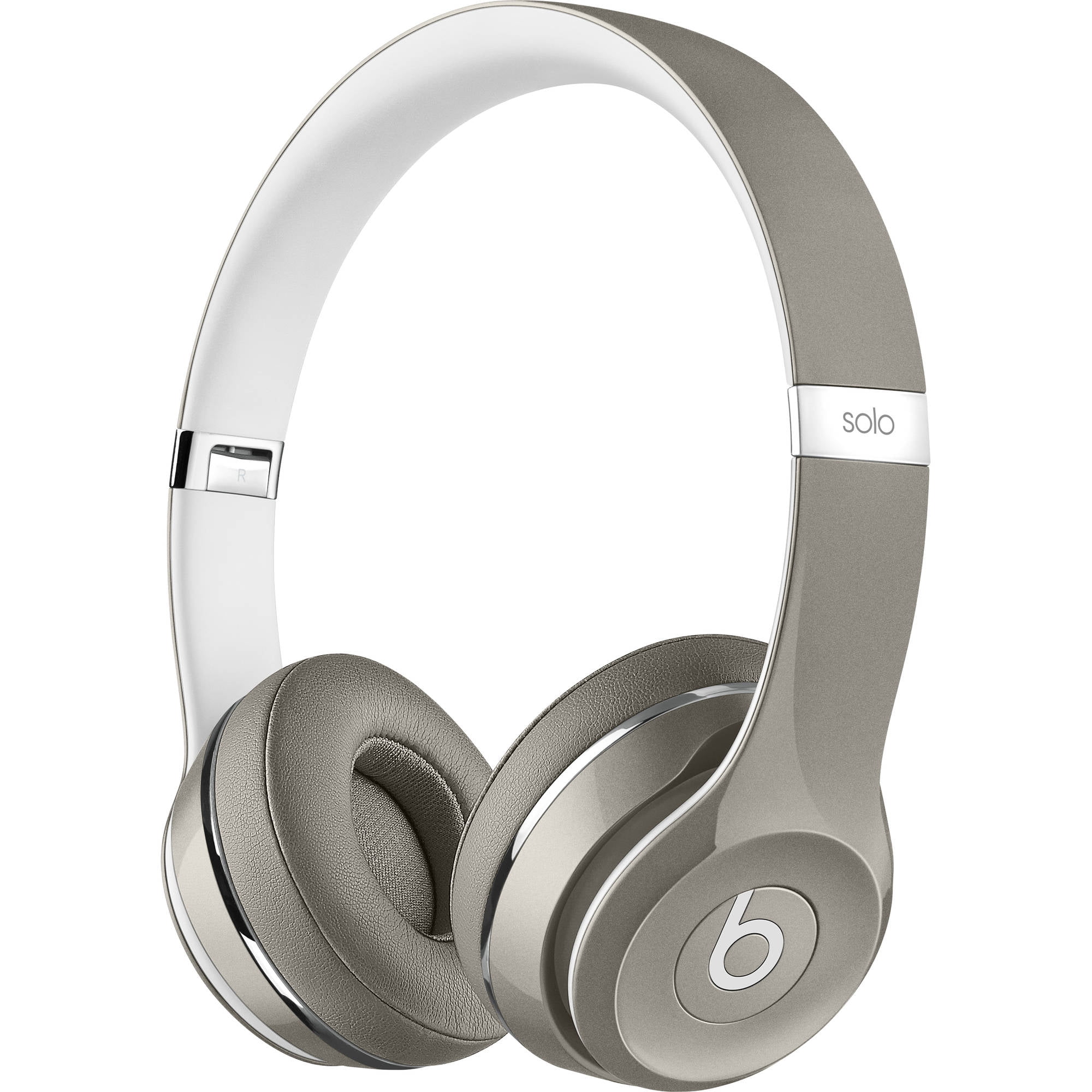 Beats by Dr. Dre Solo2 - Luxe Edition - headphones with mic - on-ear - wired - 3.5 mm jack - silver - Walmart.com Beats by Dr. Dre Solo2 - Luxe Edition - headphones with mic - on-ear - wired - 3.5 mm jack - silver - Walmart.com