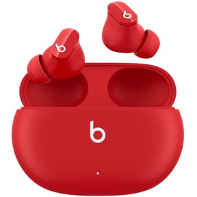 Restored Beats by Dr. Dre Studio Buds Totally Wireless Noise Cancelling In-Ear Bluetooth Headphones, Red