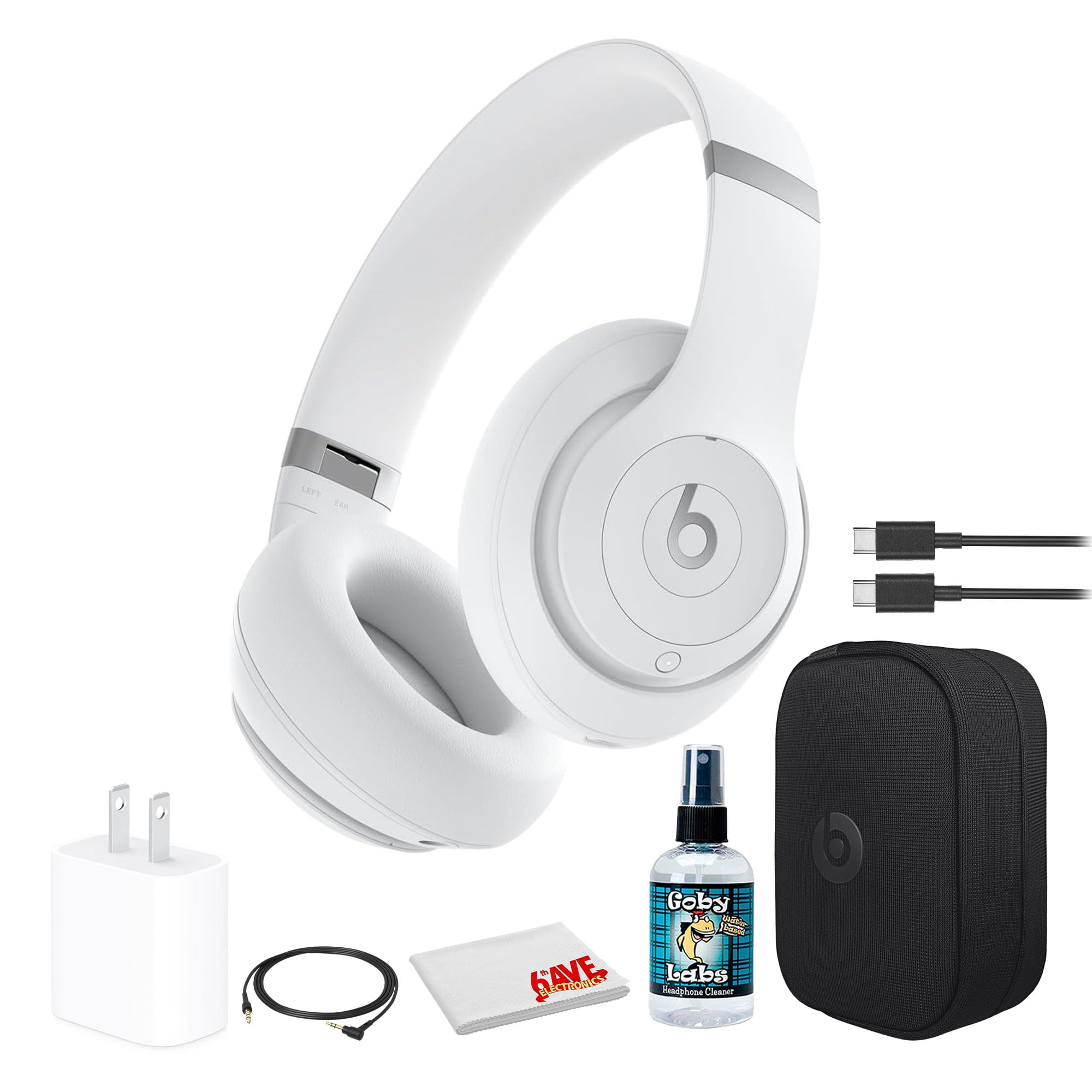 Beats by Dr. Dre Studio Pro Wireless Headphones (Matte White Beats by Dr. Dre Studio Pro Wireless Headphones (Matte White