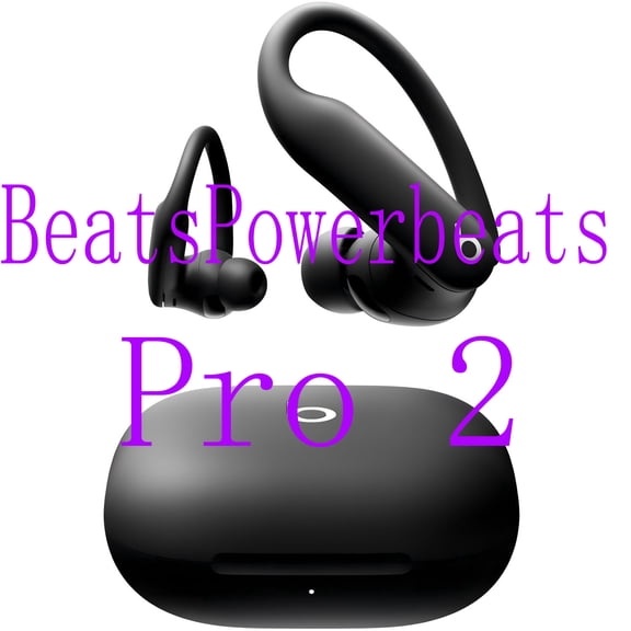 BeatsPowerbeats Pro 2 Wireless Bluetooth Earbuds - Bluetooth Headphones, IPX4, Up to 45H Battery & Charging Case, Works with Apple & Android - Jet Black #Z05