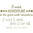 thumbnail image 1 of Beatuty and the Beast Movie Decor - Vinyl Wall Quote | Home Decal / Sticker - 20"x16", 1 of 4