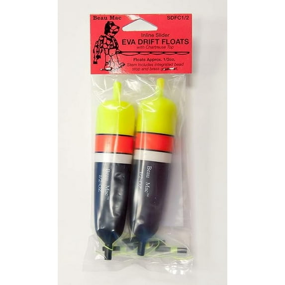 Beau Mac EVA Inline Slip Floats - 1/2oz SDFC1/2