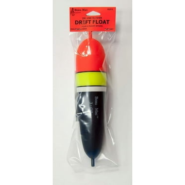 Beau Mac EVA Inline Slip Floats - 3oz SDF3 Hi-vis fluorescent red tops