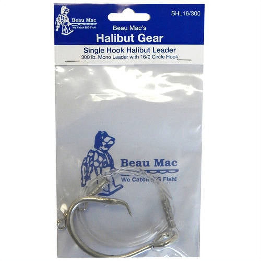 Beau Mac Halibut Leader, 300 lb, 16/0