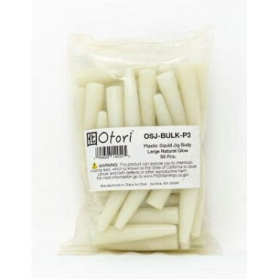 Beau Mac Otori Plastic Squid Jig Bodies Large 50 pack OSJ-BULKP3