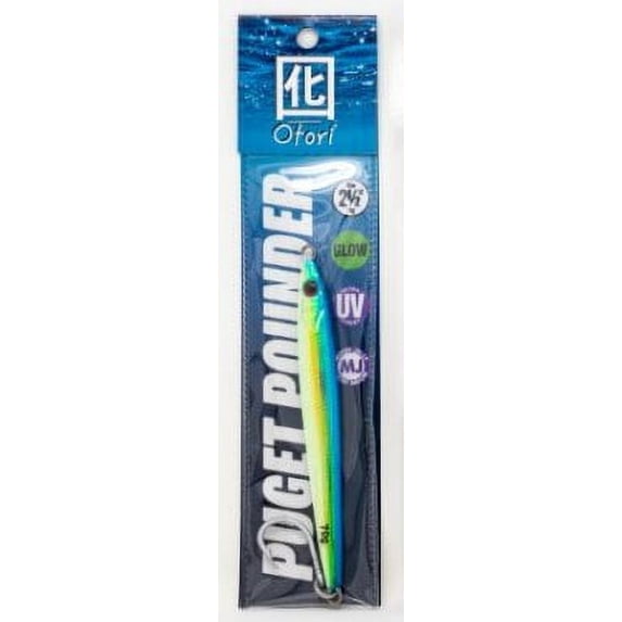 Beau Mac Otori Puget Pounder Jig 2.5oz Blue/Yellow Glow SL25-4