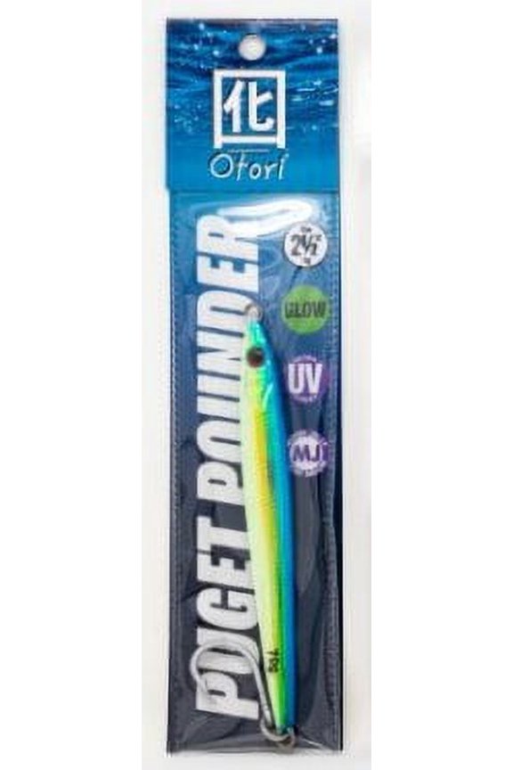 Beau Mac Otori Puget Pounder Jig 2.5oz Blue/Yellow Glow SL25-4
