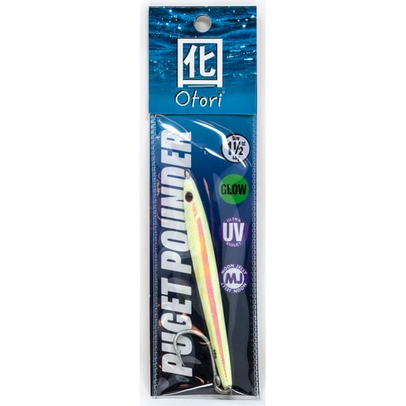 Beau Mac Otori Puget Pounder Jig Glow 1.5oz SL15-1