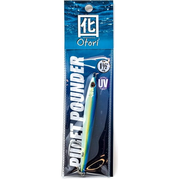 Beau Mac Otori Puget Pounder Jig Glow 3.5oz Blue/Yellow/White