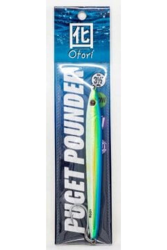 Beau Mac Otori Puget Pounder Jigs 3.5oz Blue/Yellow Glow SL35-4