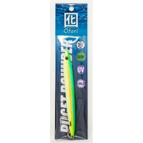 Beau Mac Otori Puget Pounder Jigs 3.5oz Chart/Yellow Glow SL35-3