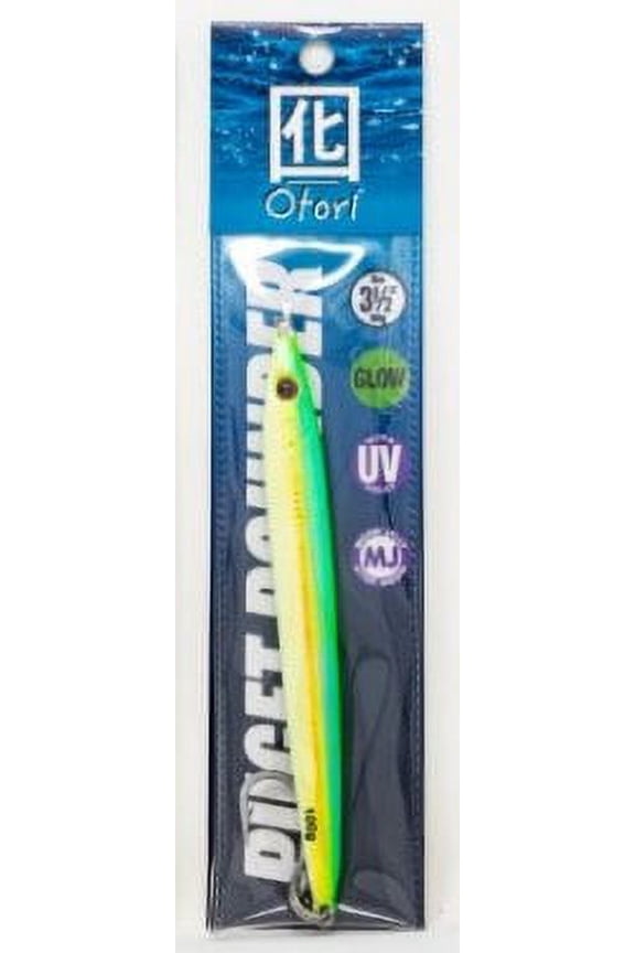 Beau Mac Otori Puget Pounder Jigs 3.5oz Chart/Yellow Glow SL35-3