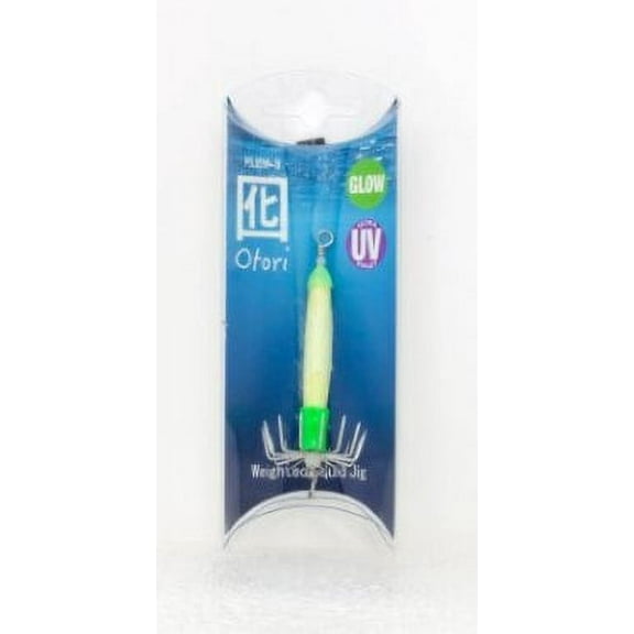 Beau Mac Otori Skinny Squid Jig 1 1/8" Natural Glow PSJSM-N