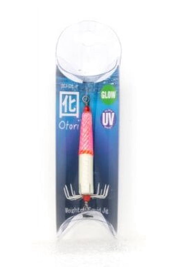 Beau Mac Otori Squid Jig Pink/Glow Skinny X Large 1 1/8" OSJ-SXL-P