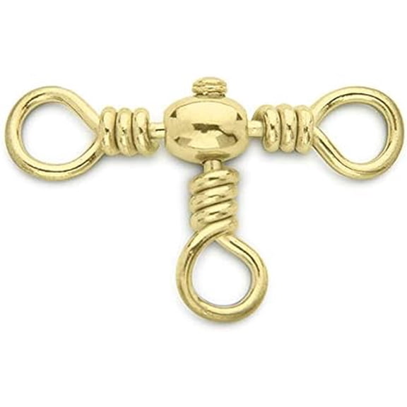 Beau Mac SMI CROSSLINE Swivel Brass Size 2    3 Pack