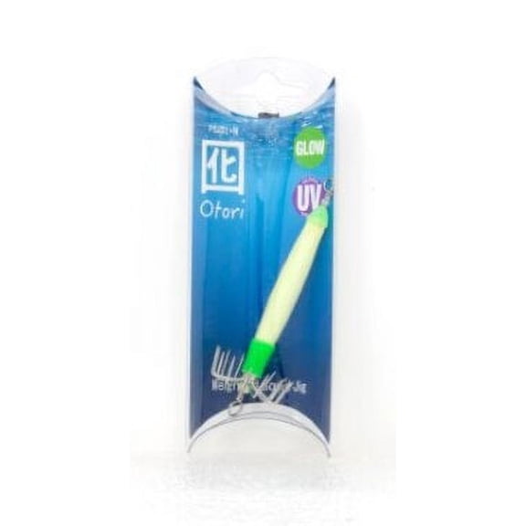 Beau Mac Otori Squid Jig Skinny Large Natural Glow 1-1/8"