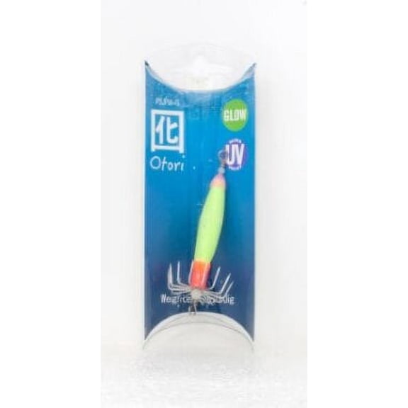 Beau-Mac Squid Jig Standard Medium Green/Glow 1-1/8" PSJFM-G