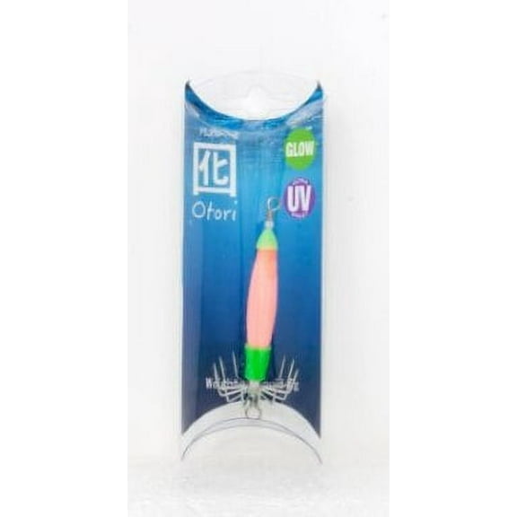 Beau-Mac Squid Jig Standard Medium Pink Glow 1-1/8" PSJFM-P