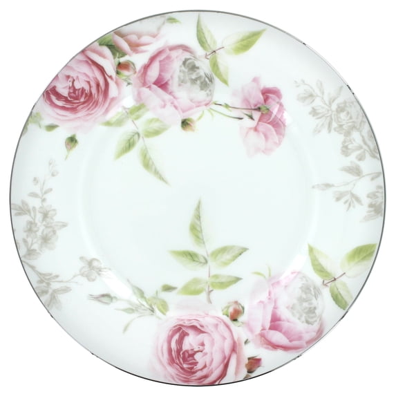 Beau Rose Bone China - 7.5in Dessert Plates - Set of 4