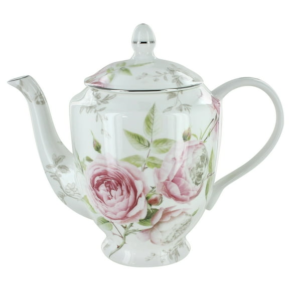Beau Rose Bone China Teapot - 36 ounce
