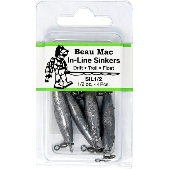 Beau in-Line Sinker | SIL | Precision Weighted Drift Fishing Sinker for River, Stream, & Float Fishing | Durable | Ideal for Steelhead, Salmon & Trout