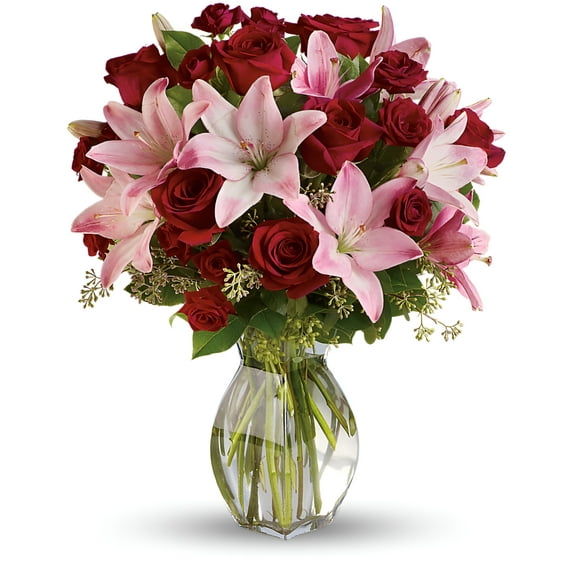 BeauMonde Flora Lavish Love Bouquet with Long Stemmed Red Roses