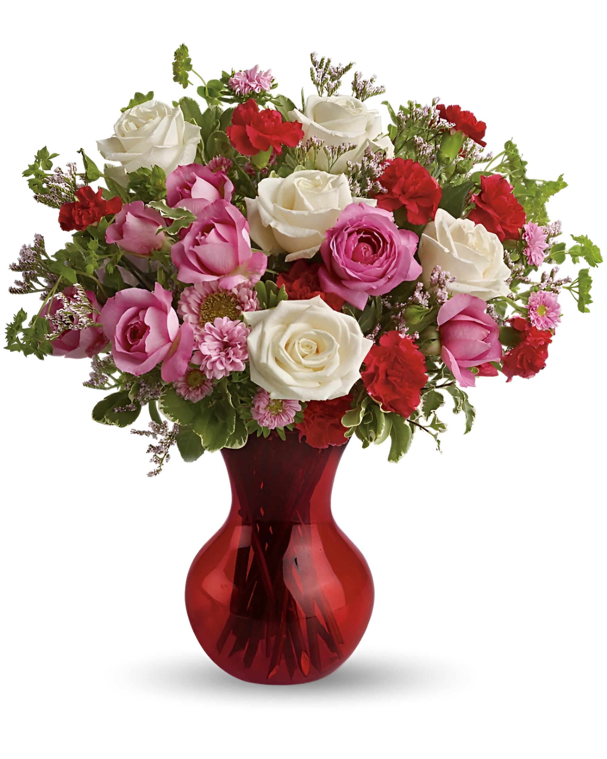 Teleflora Chevy With Roses BeauMonde Flora Teleflora's Splendid in Red Bouquet with Roses ...