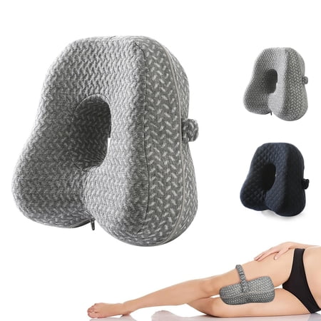 Beauare Smoothspine Alignment Pillow - Relieve Hip Pain & Sciatica, Leg Alignment Pillow, Smooth Spine Improved Leg Pillow for Sleeping Side Sleeper (gray)