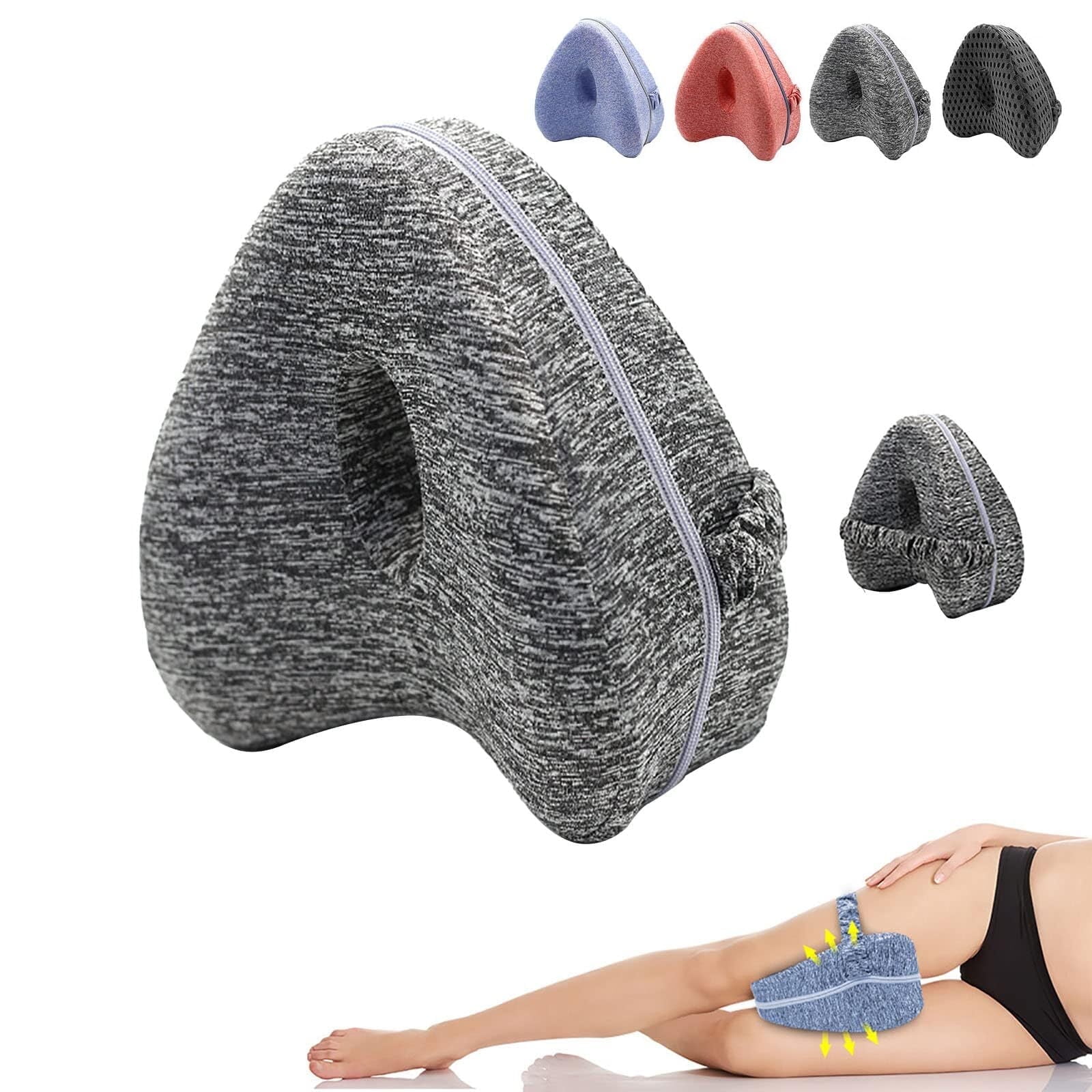 Beauare Smoothspine Alignment Pillow Relieve Hip Pain Sciatica Leg Alignment Pillow Smooth Spine Improved Leg Pillow for Sleeping Side Sleeper