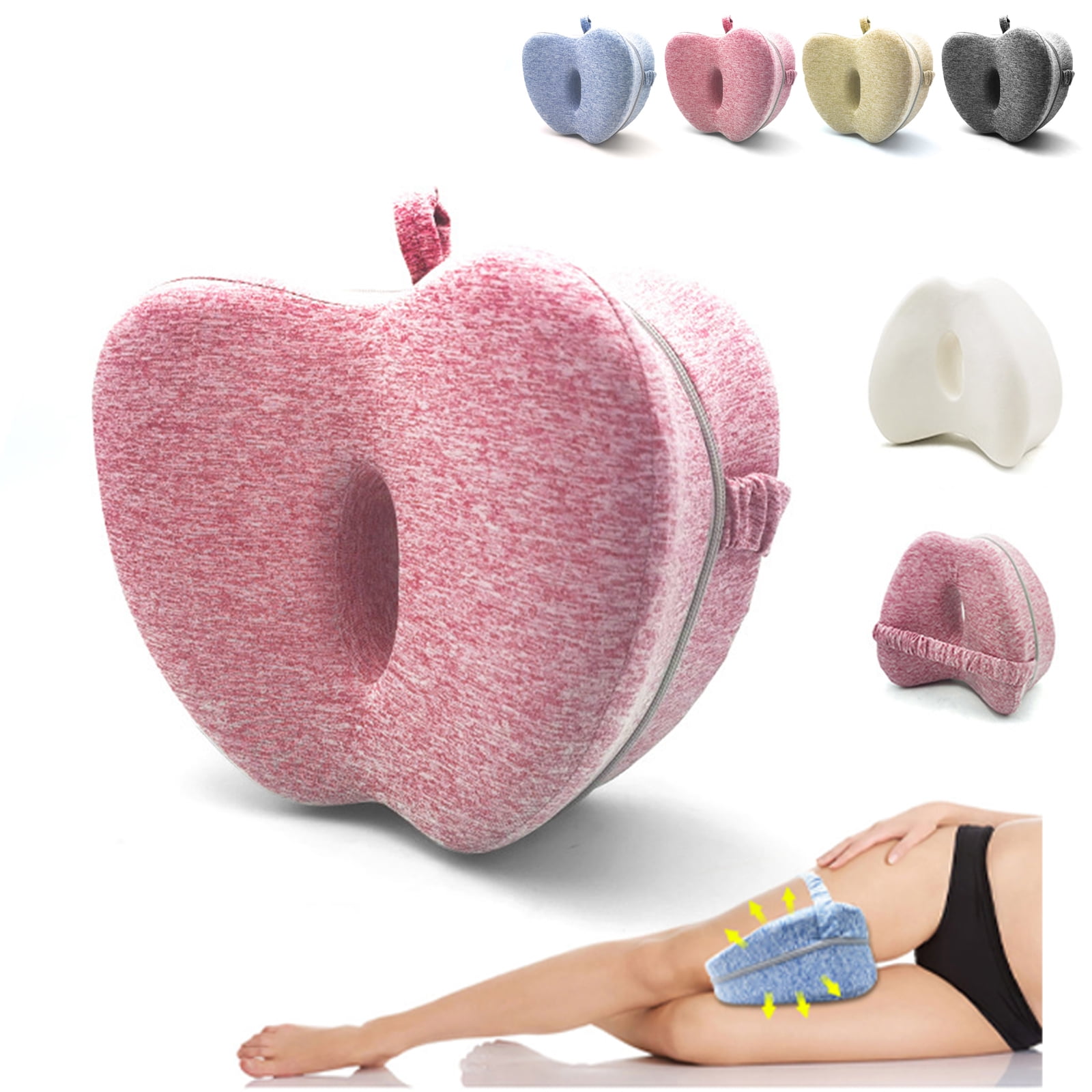 Memory Cotton Leg Pillow Hollow Heart Pregnancy Side Sleeper Sciatica  Orthopedic Sciatica Back Hip Relief Pillow For Bed, Sofa - AliExpress