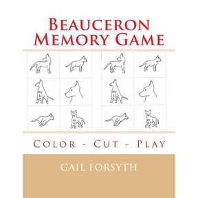 Beauceron Memory Game: Color - Cut - Play, (Paperback)