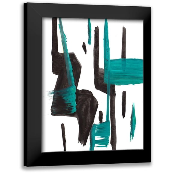 Beauchamp, Andy 12x14 Black Modern Framed Museum Art Print Titled - A Vision In Teal