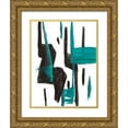 thumbnail image 1 of Beauchamp, Andy 12x14 Gold Ornate Wood Framed with Double Matting Museum Art Print Titled - A Vision In Teal, 1 of 4