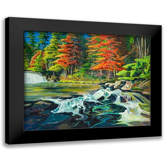 Beauchamp, Andy 14x12 Black Modern Framed Museum Art Print Titled - Running River I