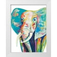 thumbnail image 1 of Beauchamp, Andy 15x18 White Modern Wood Framed Museum Art Print Titled - Colorful Elephant, 1 of 4